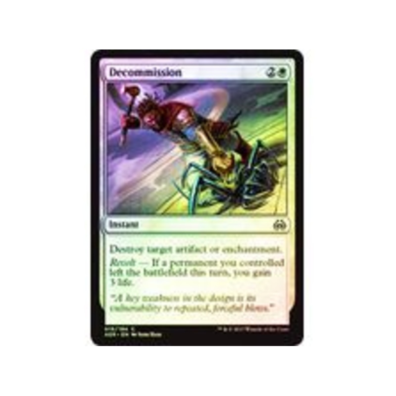 Magic The Gathering - Decommission  - Common - FOIL AER016F