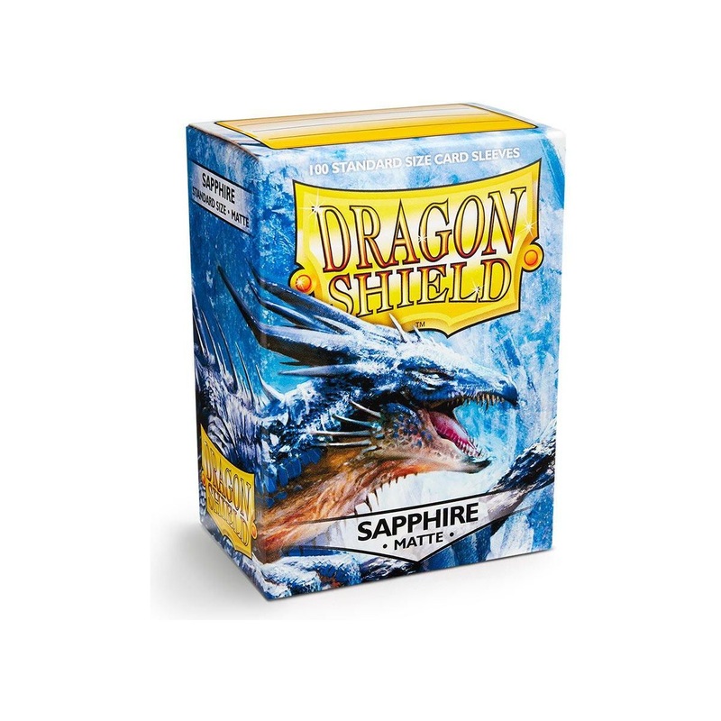 Arcane Tinmen - Dragon Shield Sleeves - Standard Size - Matte - Sapphire - Package of 100