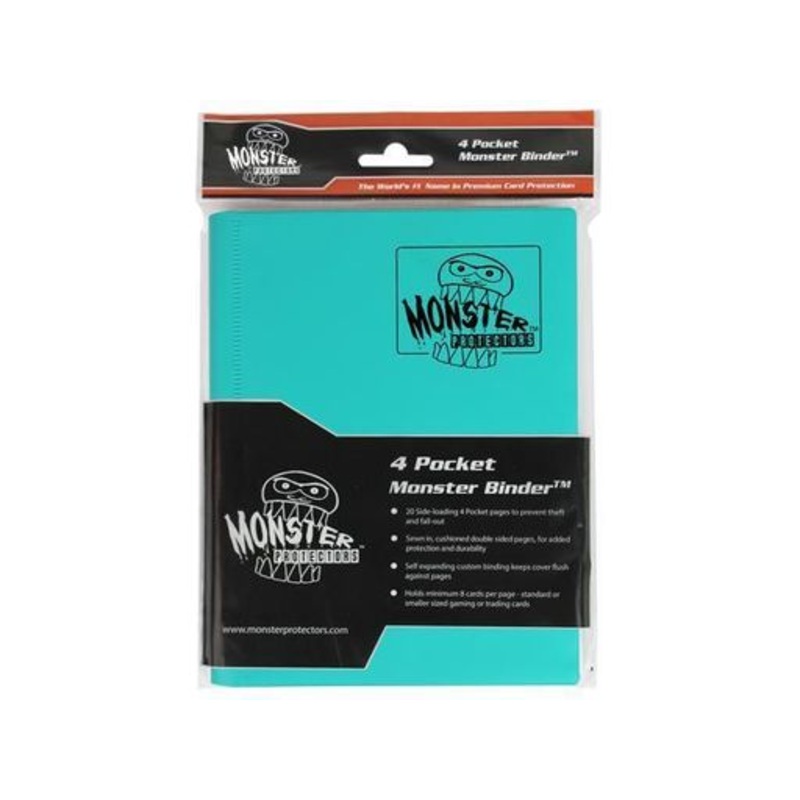 BCW - Monster - 9 Pocket Binder - Matte Teal
