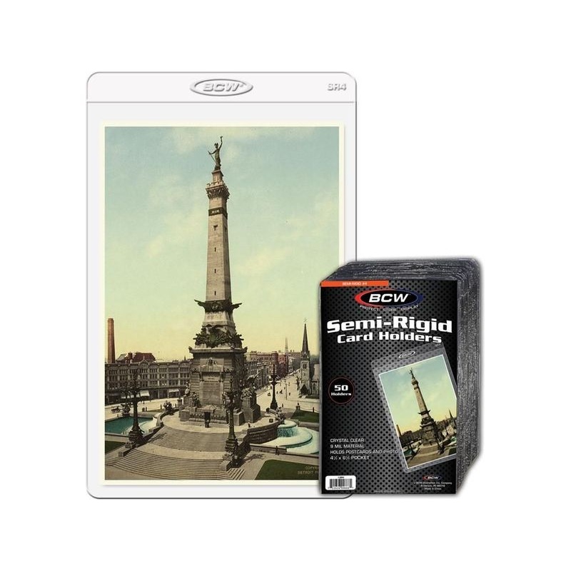 BCW - Semi-Rigid Card Holders for Postcards or Photos