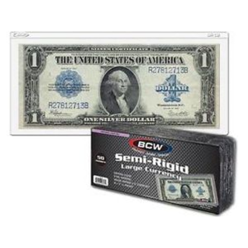 BCW - Semi-Rigid Large Currency/Bill Holders