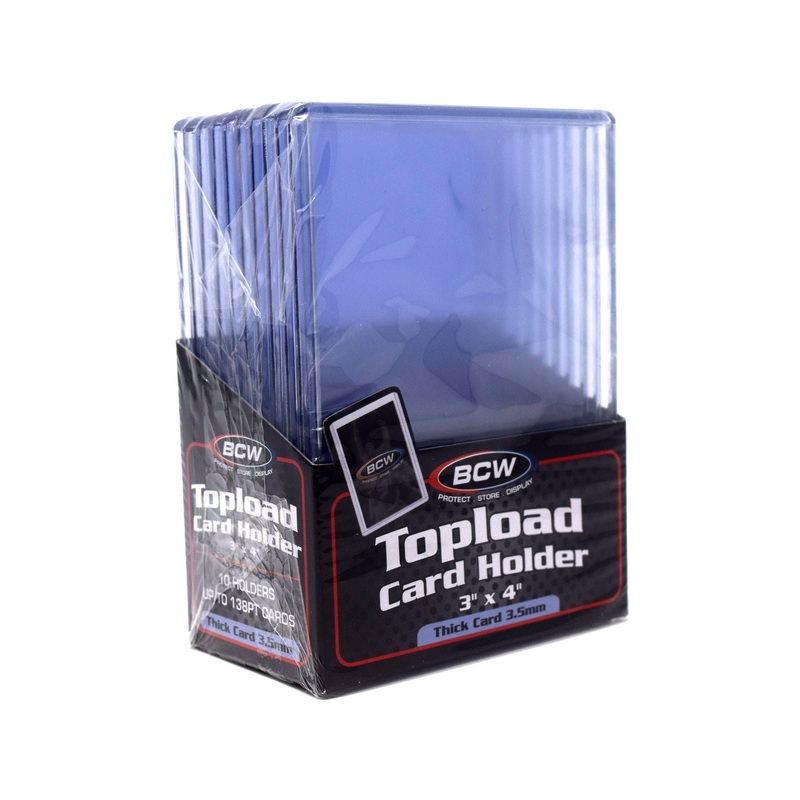 BCW - Top Loaders - 3x4 Thick 138pt Pack