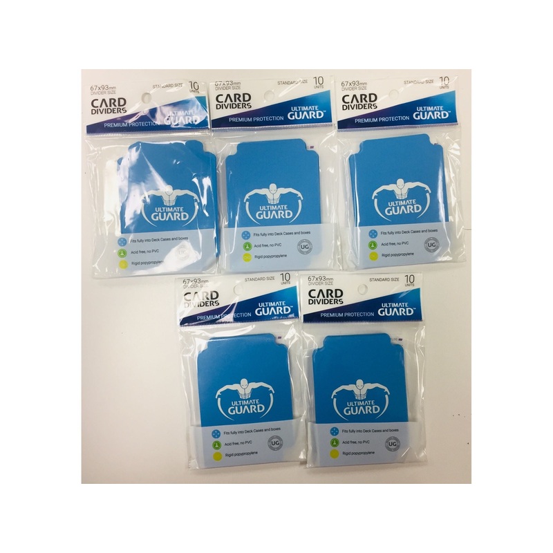 Ultimate Guard - Card Dividers - Light Blue - 5 Pack