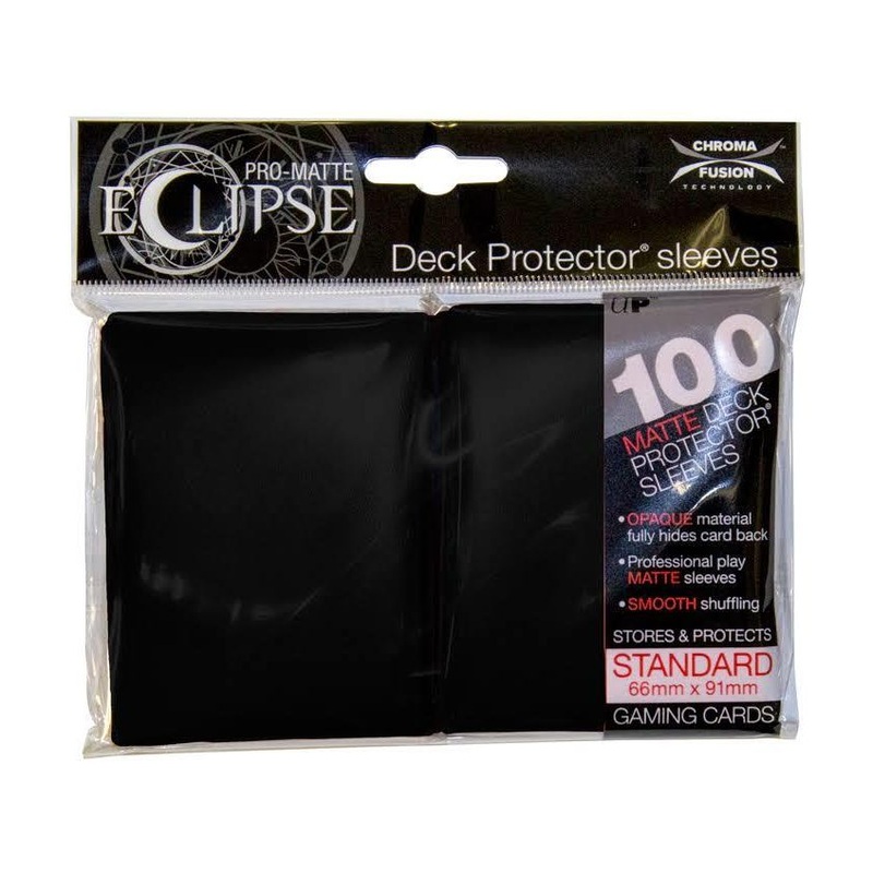 Ultra Pro - Eclipse Matte Deck Protectors - Standard Size - 100 Count Black