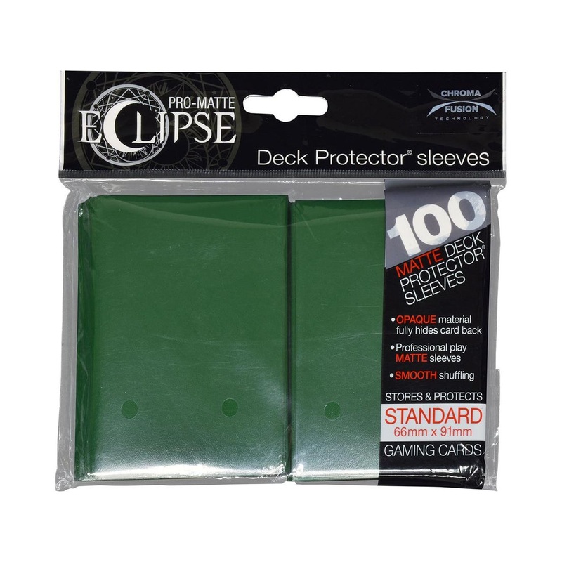 Ultra Pro - Eclipse Matte Deck Protectors - Standard Size - 100 Count Dark Green