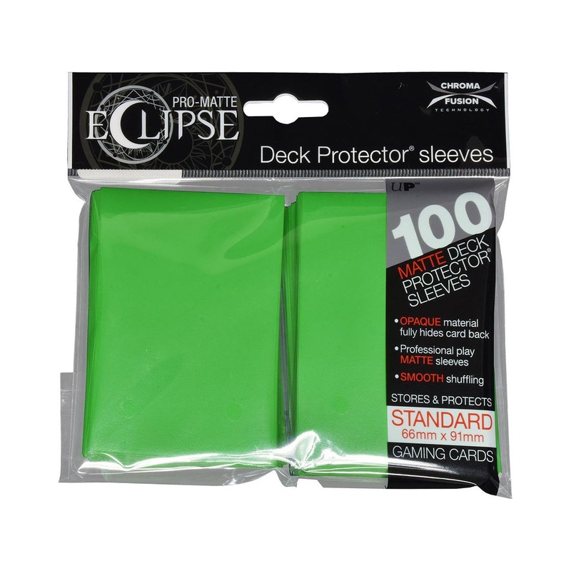 Ultra Pro - Eclipse Matte Deck Protectors - Standard Size - 100 Count Lime Green