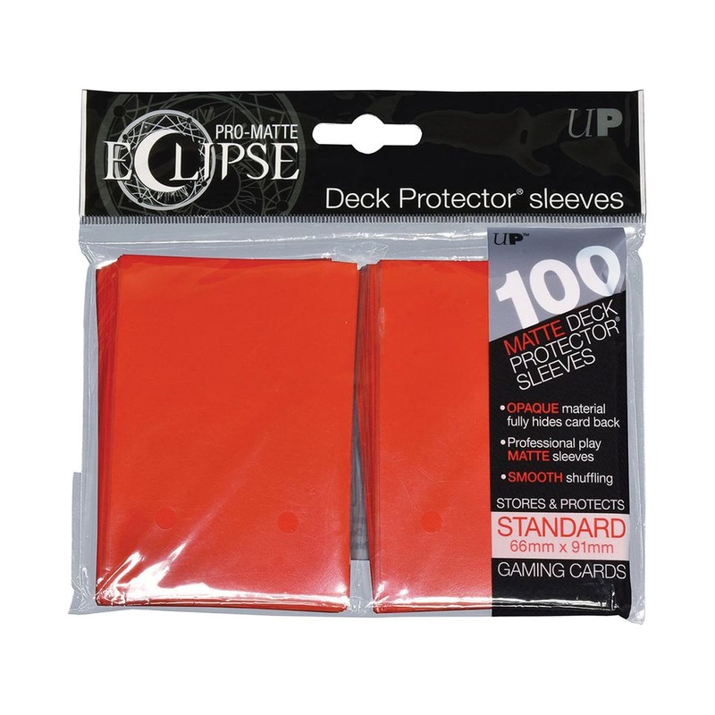 Ultra Pro - Eclipse Matte Deck Protectors - Standard Size - 100 Count Red