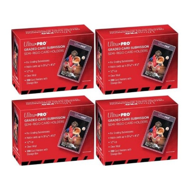 Ultra Pro - Graded Card Submission - Semi-Rigid Card Holders - 4-Box Combo