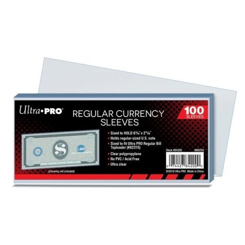 Ultra Pro - Regular Currency - Soft Sleeves