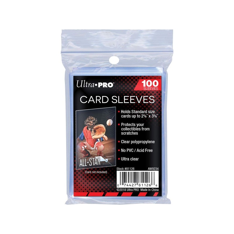 Ultra Pro - Soft Sleeves - Penny Card Sleeves - 2 5/8" x 3 5/8" - Package of 100