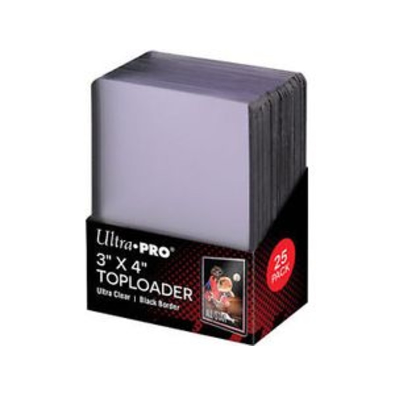 Ultra Pro - Top Loaders - 3x4 Black Border - Package of 25