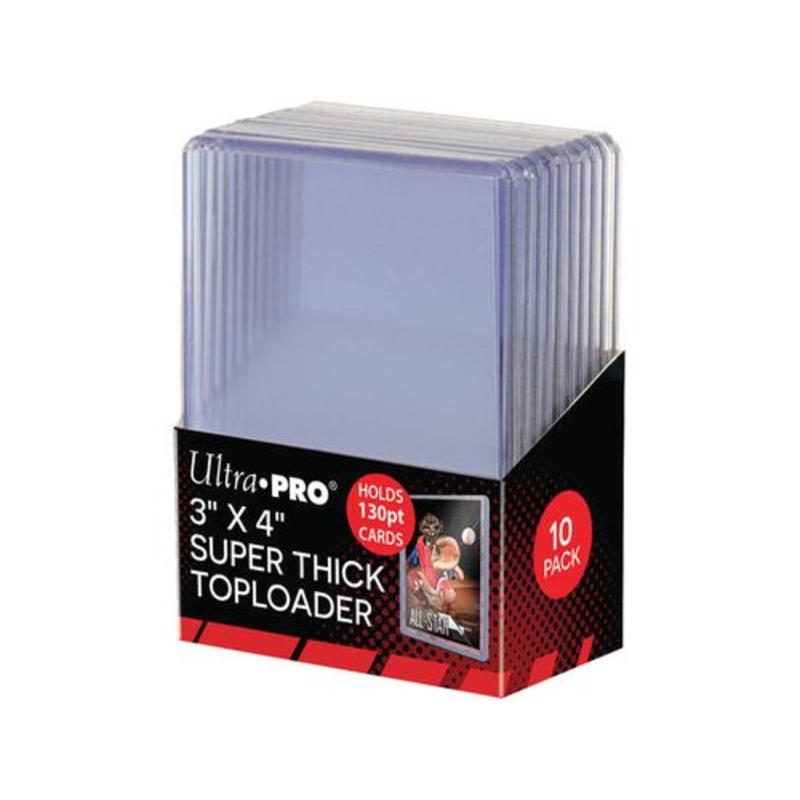Ultra Pro - Top Loaders - 3x4 Super Thick 130pt Pack