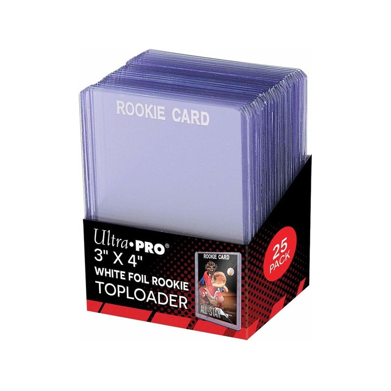 Ultra Pro - Top Loaders - 3x4 White Foil Rookie - Package of 25