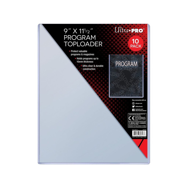 Ultra Pro - Top Loaders - 9" x 11.5"x 10mm Program Toploader