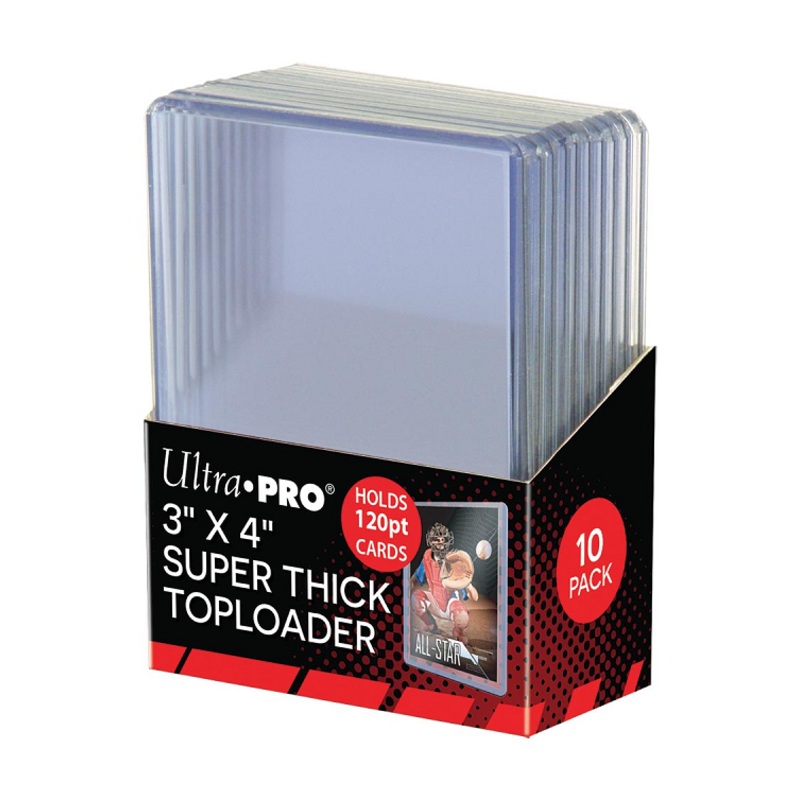 Ultra Pro - Trading Card Top Loaders - 3x4 Super Thick 120pt - Package of 10