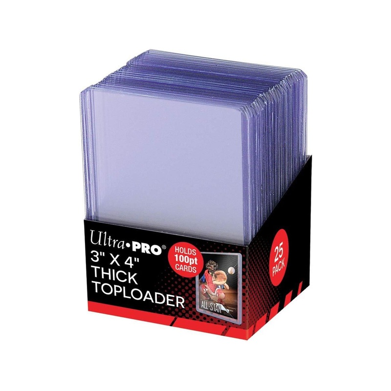 Ultra Pro - Trading Card Top Loaders - 3x4 Thick 100pt - Package of 25