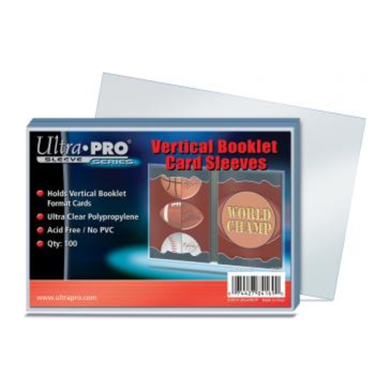 Ultra Pro - Vertical Booklet Card Soft Sleeves
