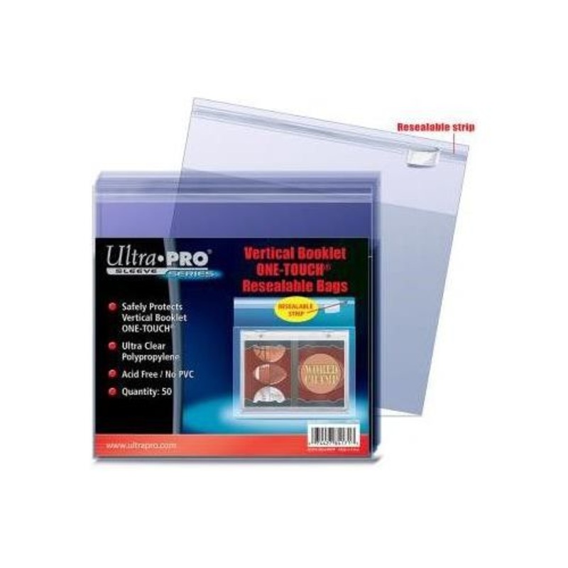 Ultra Pro - Vertical Booklet One Touch Resealable Bags