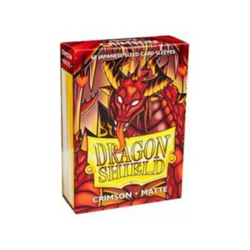 Arcane Tinmen - Dragon Shield Sleeves - Japanese Size - Matte - Crimson - Package of 60