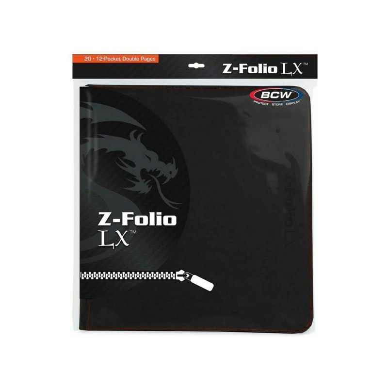 BCW - Z-Folio 12 Pocket LX Album - Black
