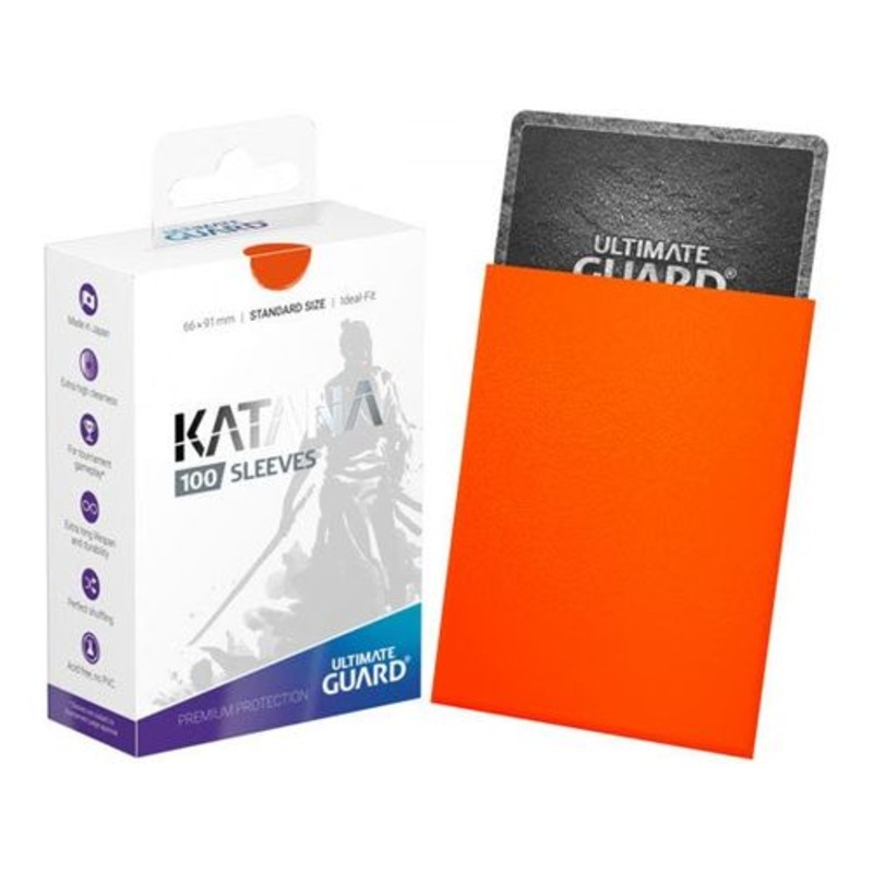 Ultimate Guard - Katana Sleeves - Standard - Orange