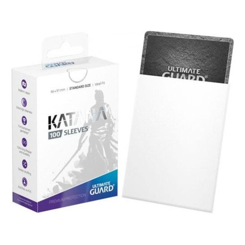Ultimate Guard - Katana Sleeves - Standard - White