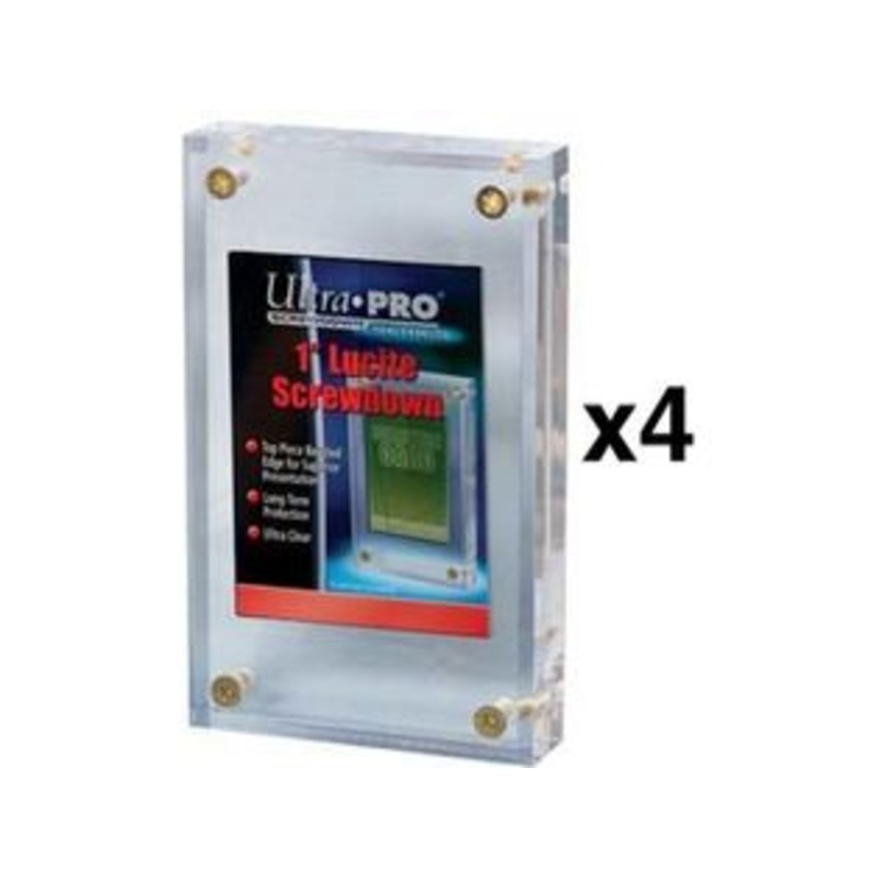Ultra Pro - 1 Inch Lucite Screwdown - 4 Pack Combo