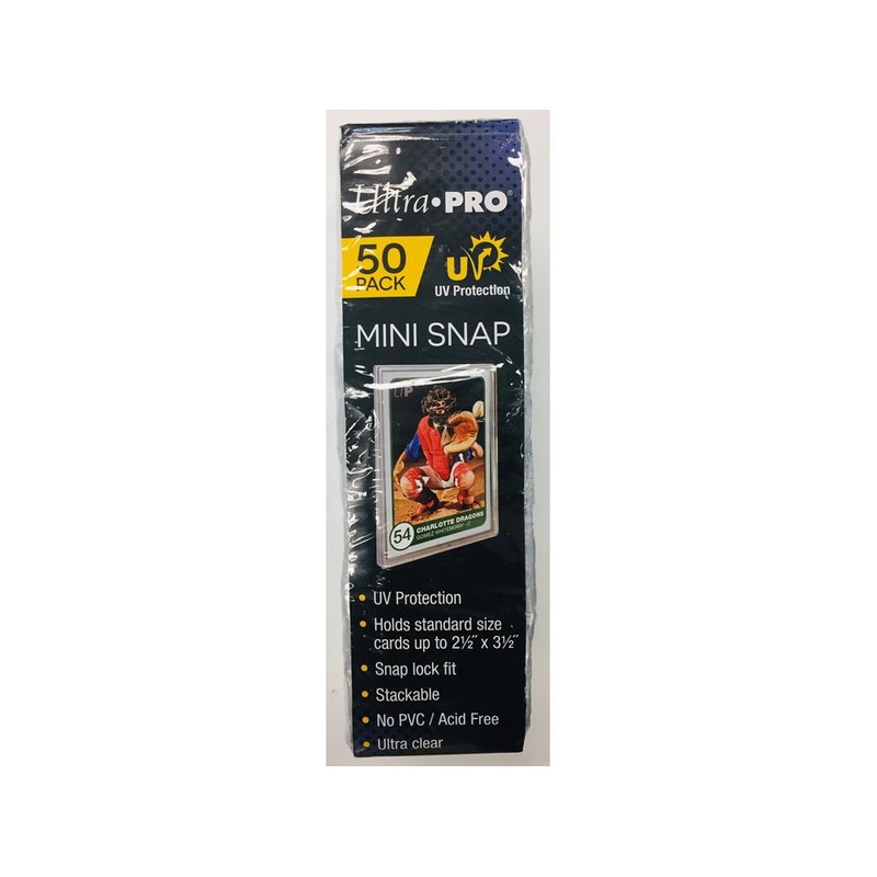 Ultra Pro - Card Holder With UV Protection - Mini Snap - 50 Pack