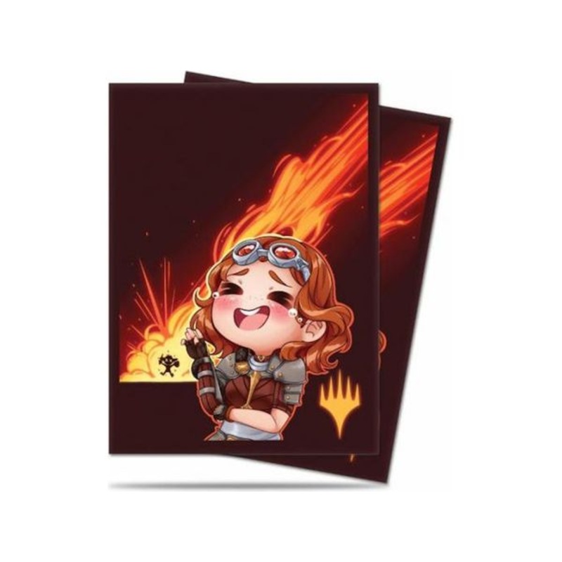 Ultra Pro - Deck Protector Sleeves - Magic the Gathering - Chibi Collection - Chandra - Laughing