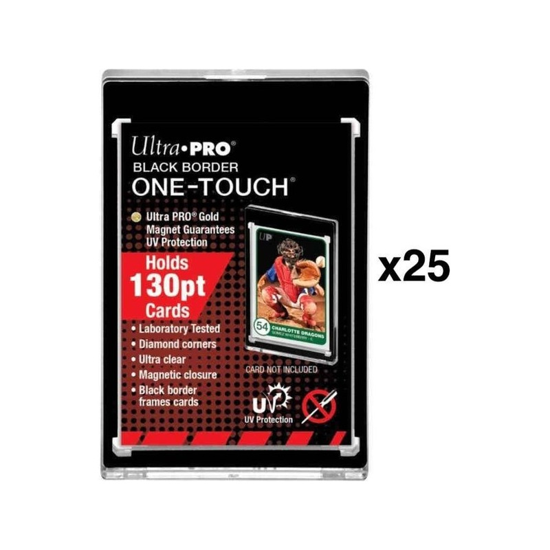 Ultra Pro - Magnetized One Touch - Black Border - 130pt - 25 Count Box