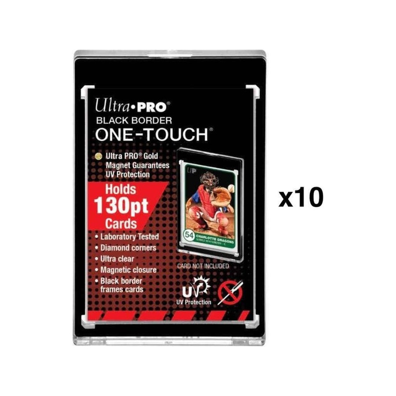 Ultra Pro - Magnetized One Touch - Black Border - 130pt - Pack of 10