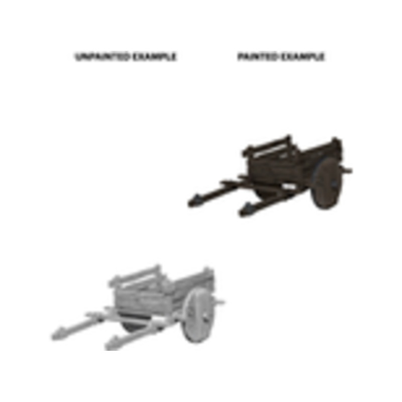 Wizkids - Dungeons and Dragons - Unpainted Miniature - Deep Cuts - 2 Wheel Cart  - 73096