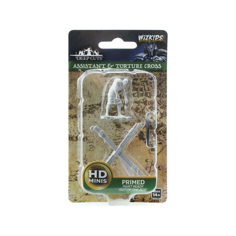 Wizkids - Dungeons and Dragons - Unpainted Miniature - Deep Cuts - Assistant and Torture Cross - 73424