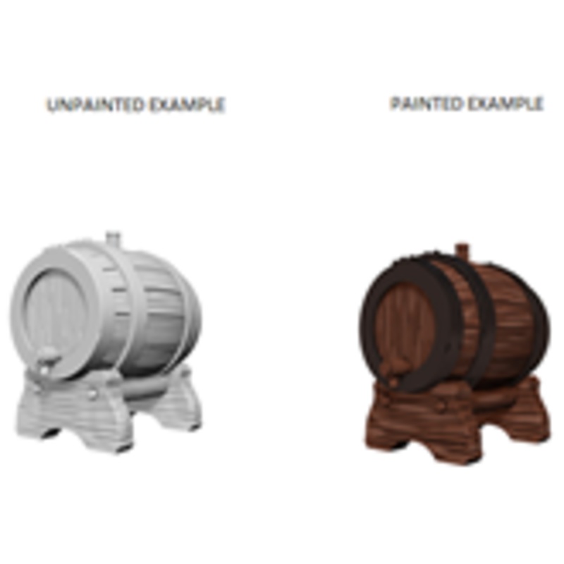 Wizkids - Dungeons and Dragons - Unpainted Miniature - Deep Cuts - Keg Barrels - 72595