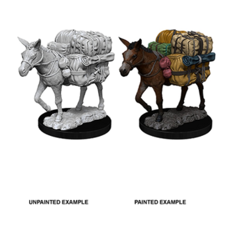 Wizkids - Dungeons and Dragons - Unpainted Miniature - Deep Cuts - Pack Mule - 73552