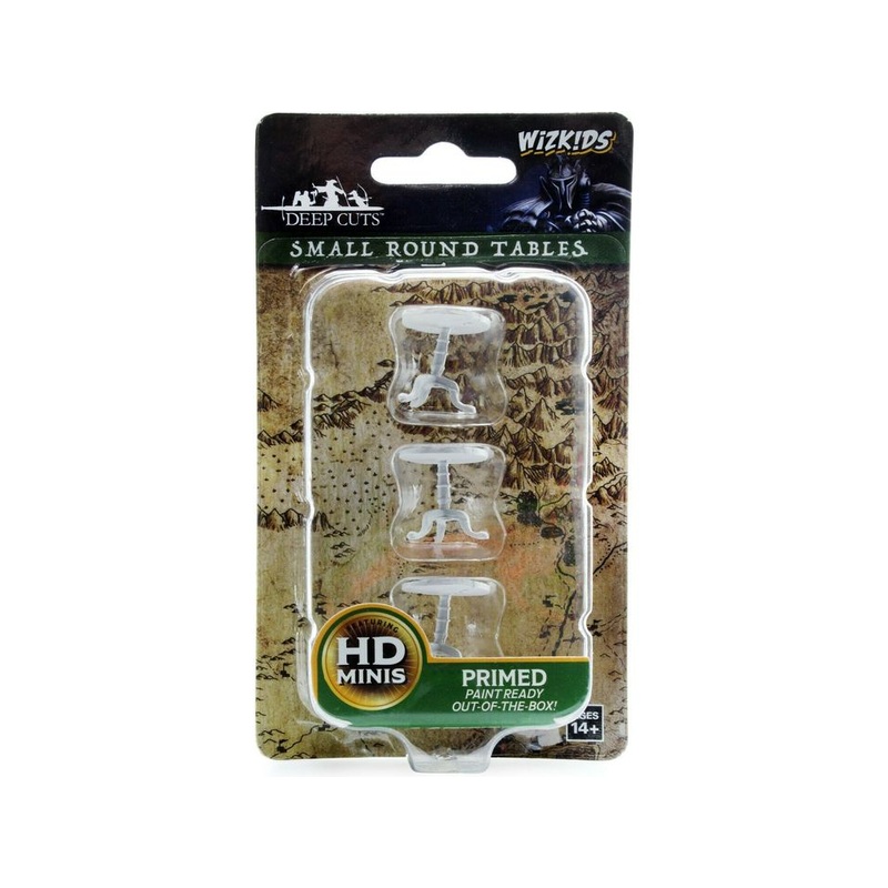 Wizkids - Dungeons and Dragons - Unpainted Miniature - Deep Cuts - Small Round Tables  - 73365