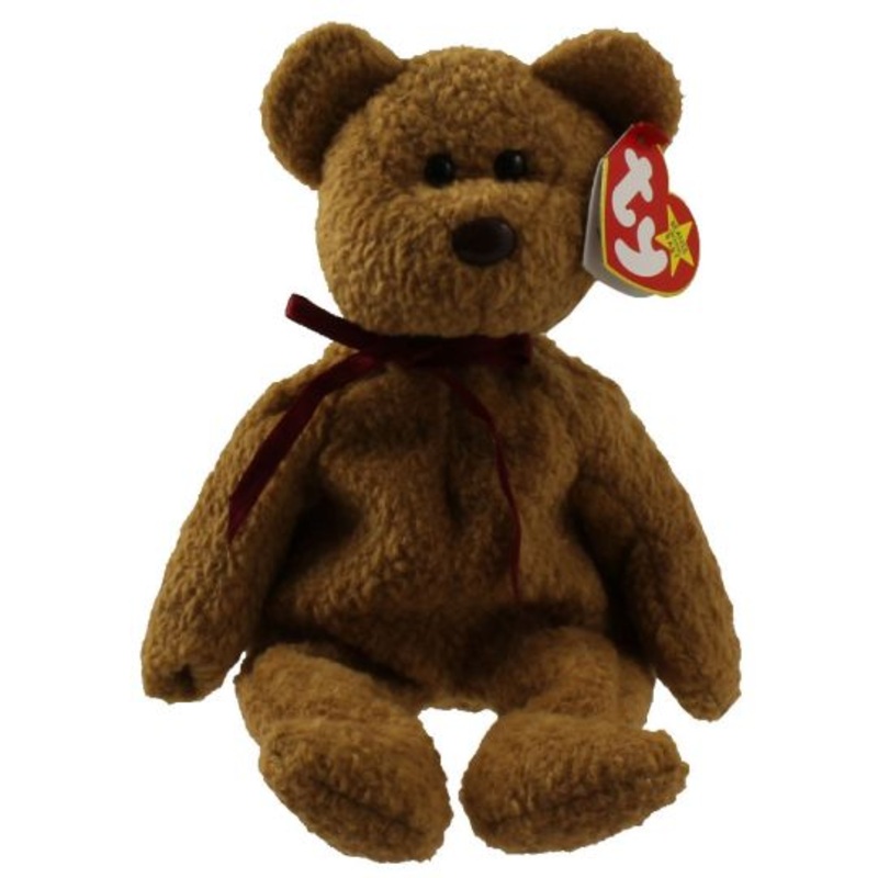 TY Beanie Baby - Curly the Brown Bear