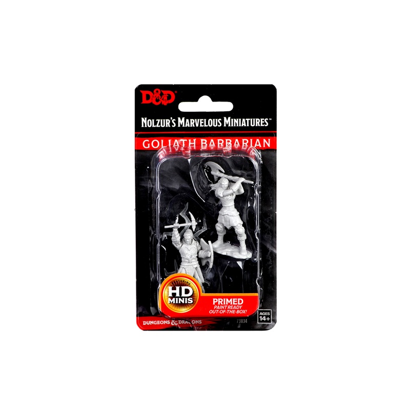 Wizkids - Dungeons and Dragons - Unpainted Miniatures - Nolzurs Marvelous Miniatures - Female Goliath Barbarian - 73834