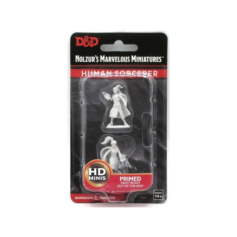 Wizkids - Dungeons and Dragons - Unpainted Miniatures - Nolzurs Marvelous Miniatures - Female Human Sorcerer - 73832