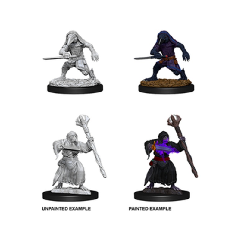 Wizkids - Dungeons and Dragons - Unpainted Miniatures - Nolzurs Marvelous Miniatures - Kenku Adventurers - 73840