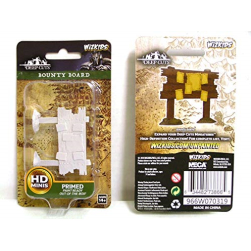 Wizkids - Unpainted Miniatures - Deep Cuts - Bounty Board - 73866