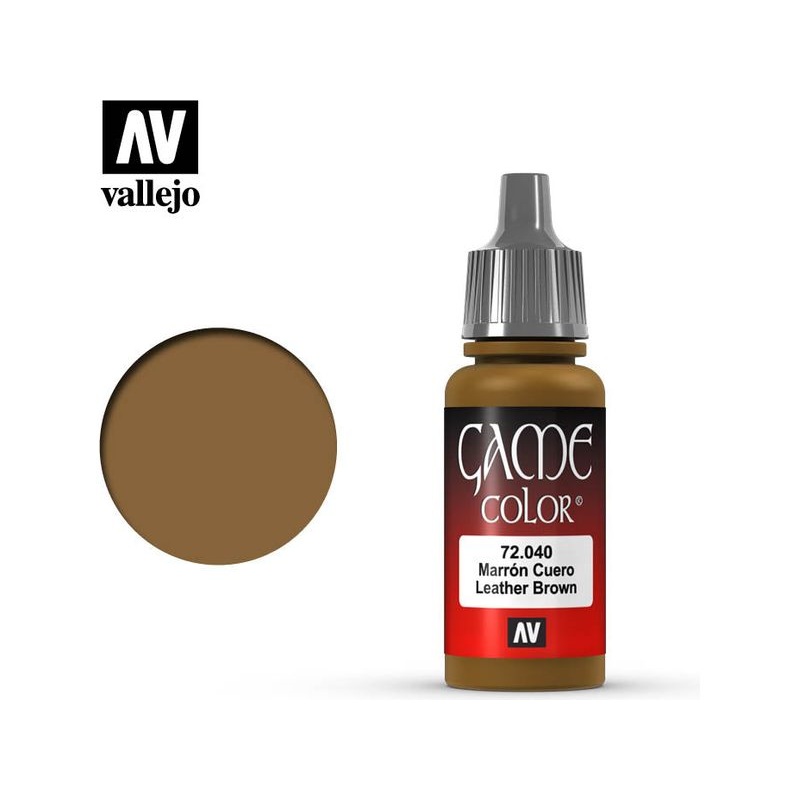 Acrylicos Vallejo - Leather Brown - 72 040