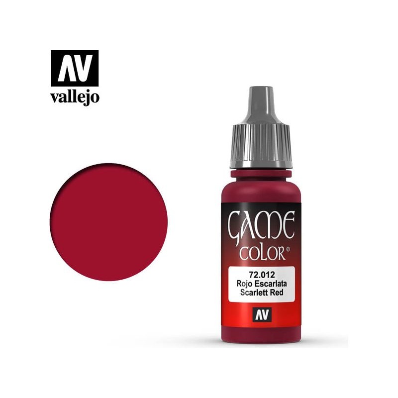 Acrylicos Vallejo - Scarlet Red - 72 012