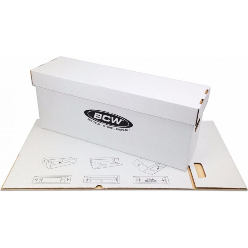 BCW - Cardboard Storage Box - Long Comic Book Box - Bundle of 10