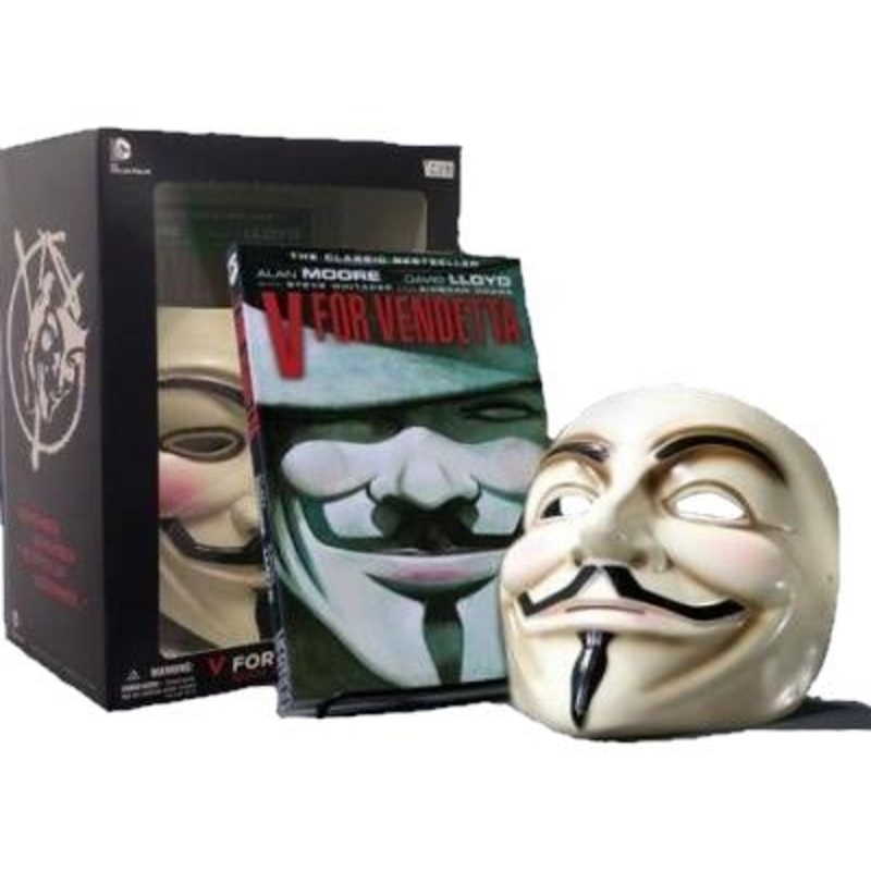 DC Comics - V For Vendetta - Book and Mask Set