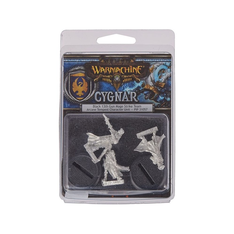 Privateer Press - Warmachine - Cygnar - Black 13th Gun Mage Strike Team Character Unit - PIP 31057