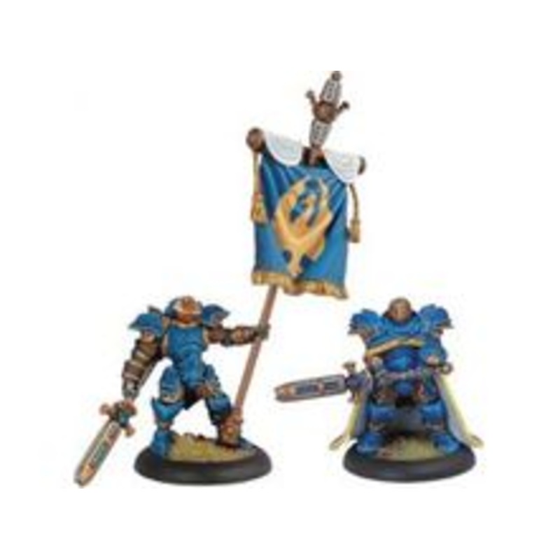 Privateer Press - Warmachine - Cygnar - Storm Blade Lieutenant and Standard - PIP 31023