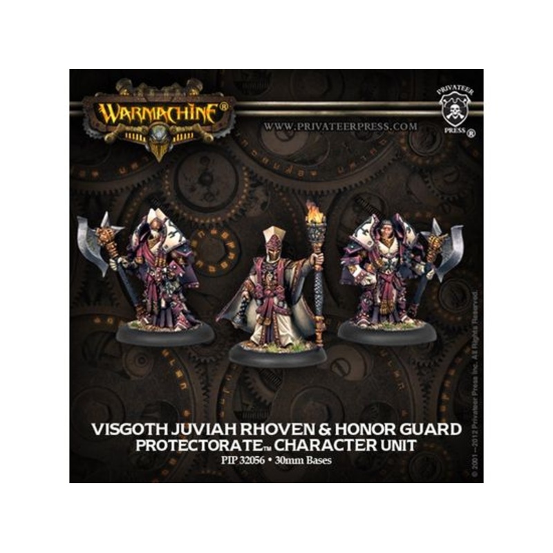 Privateer Press - Warmachine - Protectorate Of Menoth - Visgoth Juviah Rhoven and Honor Guard - PIP 32056