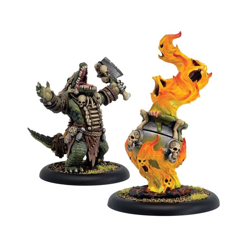 Privateer Press - Hordes - Minions - Boil Master and Spirit Cauldron Unit - PIP 75076