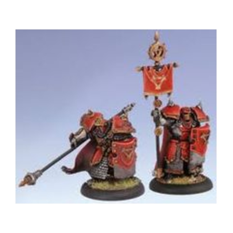 Privateer Press - Warmachine - Khador - Ironfang Kapitan & Standard Unit Attchment - PIP 33027